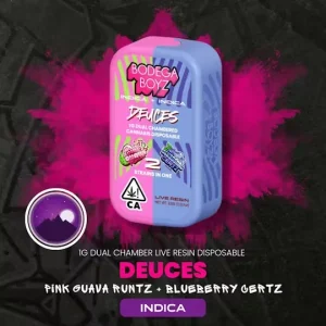 Deuces Pink Guava Runtz x Blueberry Certz Live Resin Vape |2g