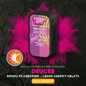 Deuces Brooklyn Cherries x Lemon Cherry Gelato Live Resin Vape | 2g | NY