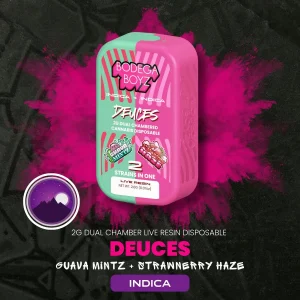 Deuces Guava Mintz x Strawberry Haze Live Resin Vape 2g